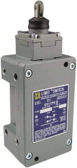 Square D - DPDT, 2NC/2NO, 600 Volt Screw Terminal, Roller Plunger Actuator, General Purpose Limit Switch - 1, 2, 4, 6, 12, 13, 6P NEMA Rating, IP67 IPR Rating - Exact Tool & Supply
