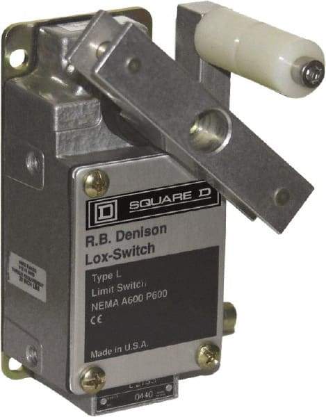 Square D - NO/NC Configuration, 500 Volt, 10 Amp, Aluminum Cable Safety Limit Switch - 2-1/4 Inch Wide x 3.41 Inch Deep x 4.95 Inch High, IP67 Ingress Rating - Exact Tool & Supply