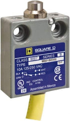 Square D - SPDT, NC/NO, Prewired Terminal, Plunger Actuator, General Purpose Limit Switch - 1, 2, 4, 6, 6P NEMA Rating, IP67 IPR Rating, 80 Ounce Operating Force - Exact Tool & Supply