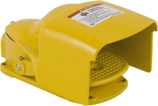 Square D - 1 Treadle, 3 Amp, Maintained (MA), SPST, Electric Foot Switch - 13, 2 & 4 NEMA Rated, 11-1/2" Long x 6.8" Wide x 6-1/2" High - Exact Tool & Supply