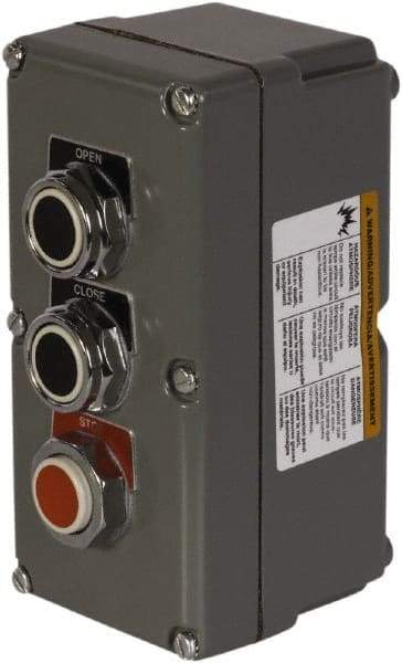 Schneider Electric - 1.18 Inch Mount Hole, Extended Straight, Pushbutton Switch - Weatherproof, Dust and Oil Resistant - Exact Tool & Supply