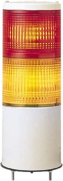 Schneider Electric - LED Lamp, Orange, Red, Steady, Preassembled Stackable Tower Light Module Unit - 24 VAC/VDC, 50 Milliamp, IP54 Ingress Rating, Base Mount - Exact Tool & Supply