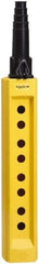 Square D - 8 Hole, Glass Reinforced Polyester Pushbutton Switch Enclosure - Exact Tool & Supply