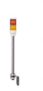 Schneider Electric - LED Lamp, Orange, Red, Steady, Preassembled Stackable Tower Light Module Unit - 24 VAC/VDC, 50 Milliamp, IP23, IP54 Ingress Rating, Pipe Mount - Exact Tool & Supply