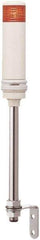 Schneider Electric - Red LED Flashing & Steady Stackable Tower Light with Buzzer - 70 to 85 dB, Pipe Mount, IP23, IP54, 24V, 14 to 122°F - Exact Tool & Supply
