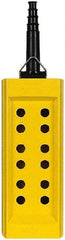 Square D - 12 Hole, Glass Reinforced Polyester Pushbutton Switch Enclosure - Exact Tool & Supply