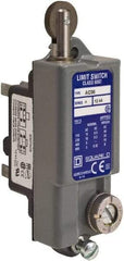 Square D - SPDT, NC/NO, 600 VAC, Screw Terminal, Roller Plunger Actuator, General Purpose Limit Switch - 1 NEMA Rating, IP20 IPR Rating - Exact Tool & Supply