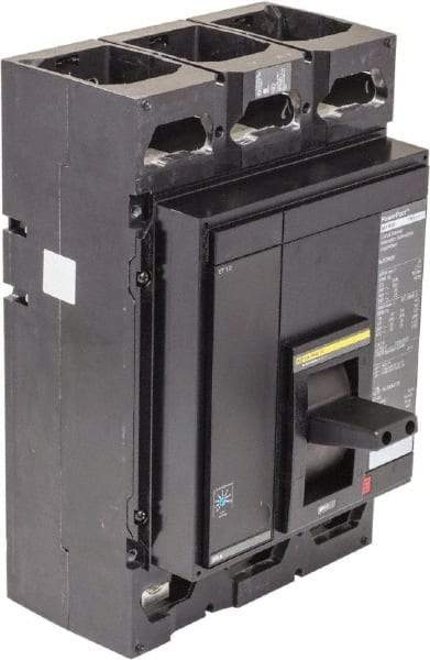 Square D - 800 Amp, 3 Pole, Panel Mount Molded Case Circuit Breaker - Electronic Trip, Multiple Breaking Capacity Ratings, 3/0 AWG, 8.1 Inch Deep x 12.8 Inch High x - Exact Tool & Supply