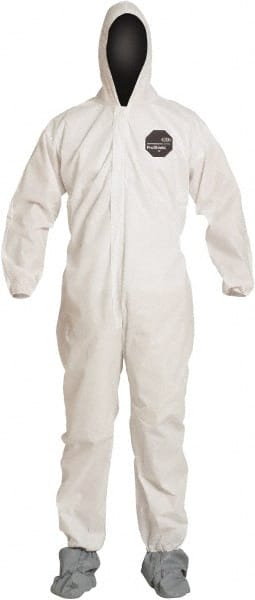 Dupont - 25-Pack Size XL Film Laminate General Purpose Coveralls - Exact Tool & Supply