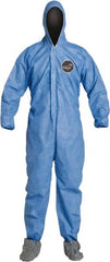 Dupont - 25-Pack Size L Film Laminate General Purpose Coveralls - Exact Tool & Supply