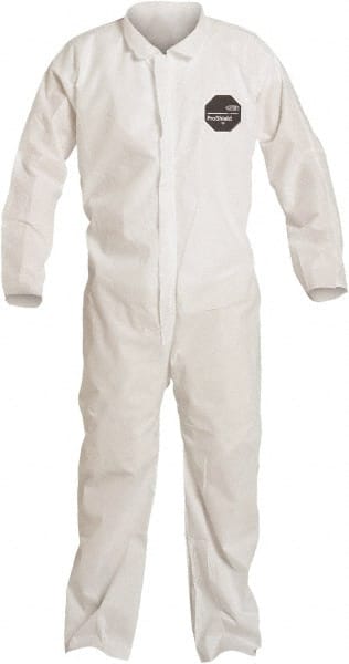 Dupont - 25-Pack Size M Film Laminate General Purpose Coveralls - Exact Tool & Supply