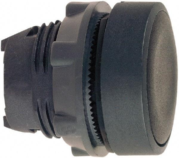 Schneider Electric - 22mm Mount Hole, Flush, Pushbutton Switch Only - Round, Black Pushbutton, Nonilluminated, Momentary (MO) - Exact Tool & Supply