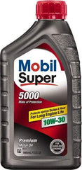 Mobil - 1 Quart Conventional Oil - Grade 10W-30 - Exact Tool & Supply