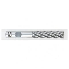 1 Dia. x 6-1/2 Overall Length 4-Flute Square End HSS-CO SE End Mill-Round Shank-Non-Center Cutting-Uncoated - Exact Tool & Supply
