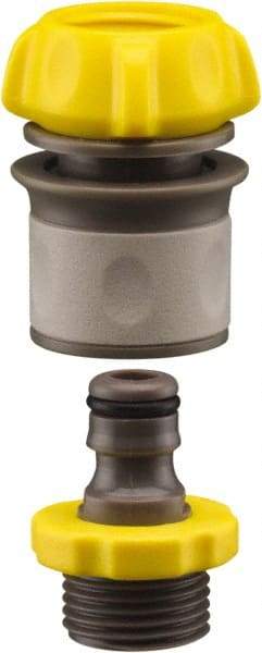 Nelson - 3/4-8 Garden Hose Coupler & Connector Set - Plastic, Female & Male Connector - Exact Tool & Supply