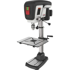 Jet - 15" Swing, Step Pulley Drill Press (Woodworking) - 16 Speed, 3/4 hp, Single Phase - Exact Tool & Supply