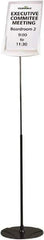 DURABLE - 8-1/2" Wide x 40-60" High Sign Compatiblity, Acrylic Sign Holder - Gray, 60" Holder Height - Exact Tool & Supply