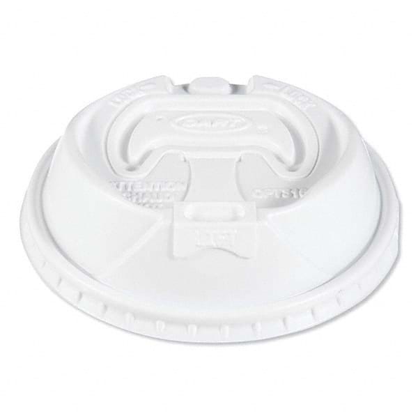 DART - Optima Reclosable Lids for Paper Hot Cups for 10-24 oz Cups, White, 1000/Carton - Exact Tool & Supply