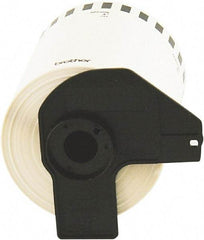 Brother - 5.2" Wide x 100" Long, White Paper Label Tape - For Charts - Exact Tool & Supply