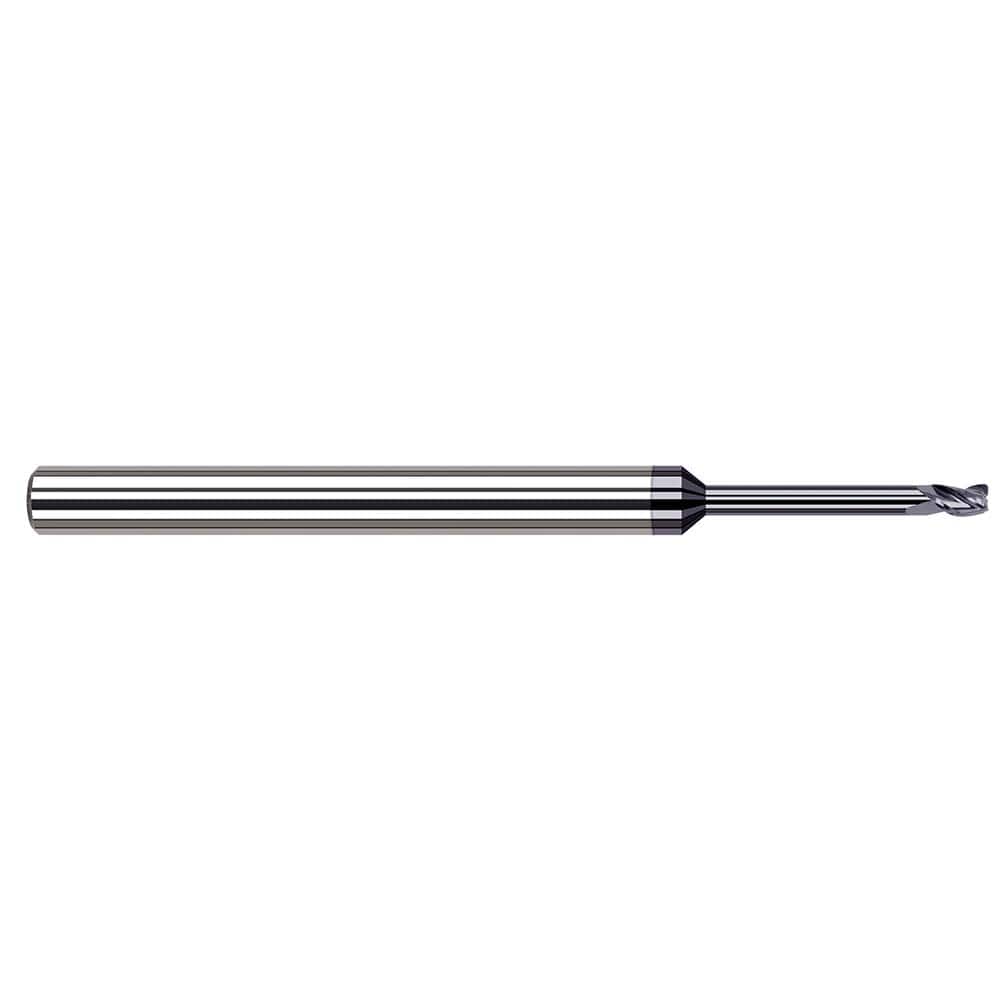 Harvey Tool - 1/8" Diam 4 Flute Solid Carbide 1/64" Corner Radius - Exact Tool & Supply
