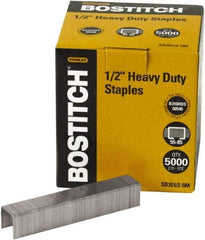 Stanley Bostitch - 1/2" Leg Length, Steel Heavy Duty Stapler Staples - 120 Sheet Capacity, For Use with Bostitchs 00540, B310HDS & 03201 & Most Heavy-Duty Staplers - Exact Tool & Supply