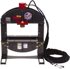 Edwards Manufacturing - 20 Ton Hydraulic Shop Press - 6-1/4" Stroke, 5 hp - Exact Tool & Supply
