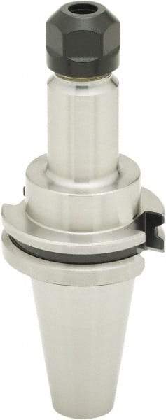 Parlec - 0.039" to 13/32" Capacity, 5.22" Projection, CAT40 Dual Contact Taper, ER16 Collet Chuck - 13/32" Shank Diam - Exact Tool & Supply