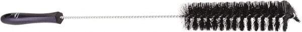 Vikan - 1-1/2" Diam Polyester Tube Brush - 19.9" OAL, 7.9" Head Length, Stainless Steel Handle - Exact Tool & Supply