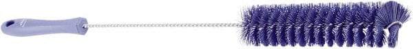 Vikan - 1-1/2" Diam Polyester Tube Brush - 19.9" OAL, 7.9" Head Length, Stainless Steel Handle - Exact Tool & Supply