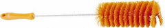 Vikan - 2.4" Diam Polyester Tube Brush - 19.4" OAL, 7.9" Head Length, Stainless Steel Handle - Exact Tool & Supply