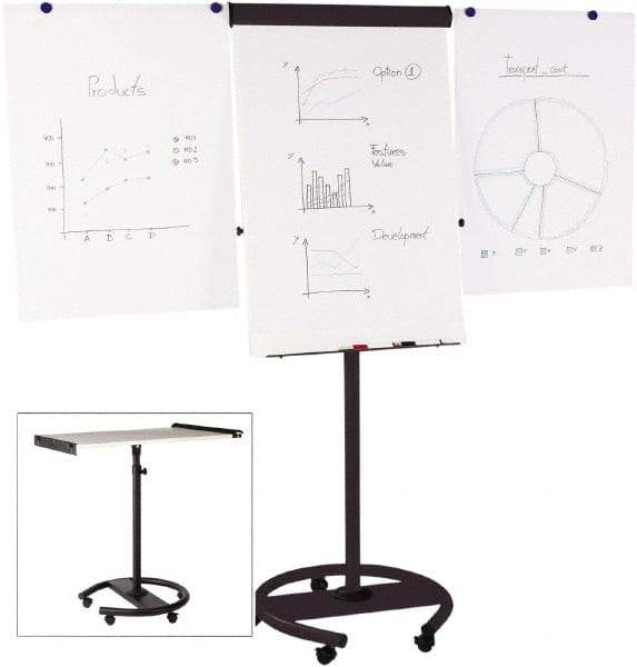 MasterVision - Magnetic Dry Erase Easel - 41" High - Exact Tool & Supply
