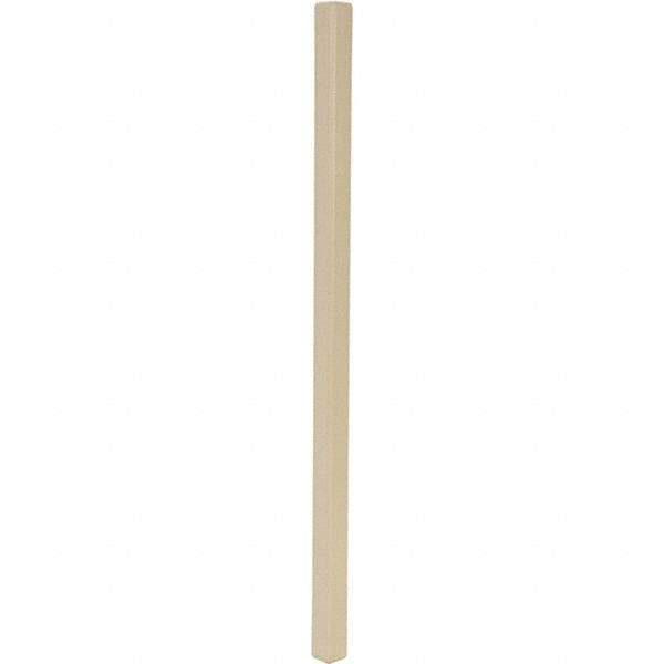Vestil - 48" Long, Plastic Corner Protectors - Beige - Exact Tool & Supply