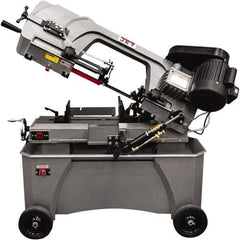 Jet - 7 x 12" Manual Combo Horizontal & Vertical Bandsaw - 1 Phase, 3/4 hp, 115/230 Volts, Step Pulley Drive - Exact Tool & Supply