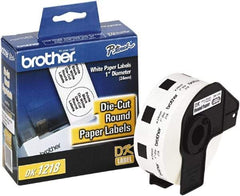 Brother - 15/16" Wide x 1" Long, White Paper Multi-Purpose Label - For Label Maker - Exact Tool & Supply