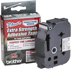 Brother - 1" Wide, Silver Tape Cassette - For Label Maker - Exact Tool & Supply