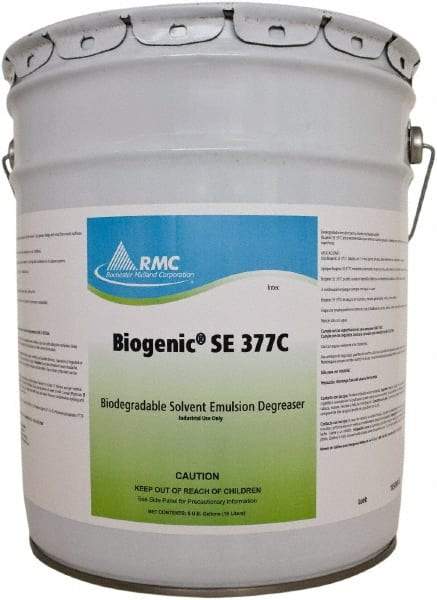 Rochester Midland Corporation - 5 Gal Bucket Cleaner/Degreaser - Liquid, d-Limonene Solvent, Alkaline, Water Base, Citrus - Exact Tool & Supply