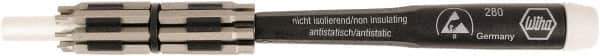 Wiha - 16 Piece, 1/4" Drive Screwdriver Micro Bit Set - 1/16 to 5/32" Hex, 0.9 to 4mm Hex - Exact Tool & Supply