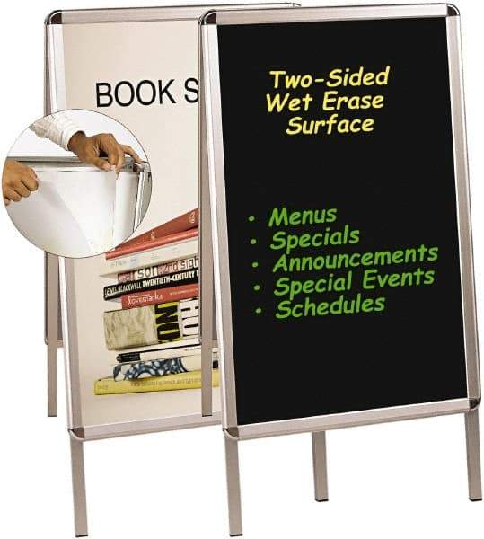 MasterVision - 27" High x 34" Wide Wet/Dry Erase - Acetate - Exact Tool & Supply