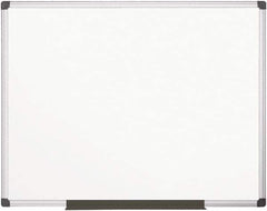 MasterVision - 48" High x 72" Wide Magnetic Dry Erase Board - Steel - Exact Tool & Supply