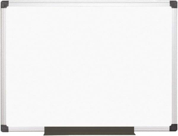 MasterVision - 36" High x 48" Wide Magnetic Dry Erase Board - Steel - Exact Tool & Supply