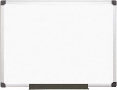 MasterVision - 36" High x 48" Wide Magnetic Dry Erase Board - Steel - Exact Tool & Supply