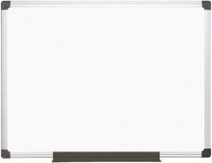 MasterVision - 36" High x 48" Wide Magnetic Dry Erase Board - Porcelain/Steel - Exact Tool & Supply