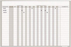 MasterVision - 36" High x 24" Wide Magnetic Dry Erase In/Out - Steel - Exact Tool & Supply