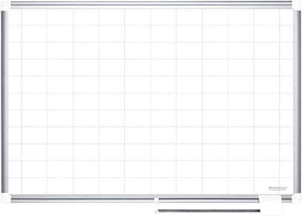 MasterVision - 36" High x 48" Wide Magnetic Dry Erase Calendar - Steel - Exact Tool & Supply