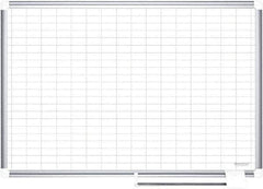 MasterVision - 48" High x 72" Wide Magnetic Dry Erase Calendar - Steel - Exact Tool & Supply