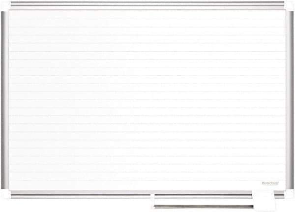 MasterVision - 36" High x 48" Wide Magnetic Dry Erase Calendar - Steel - Exact Tool & Supply