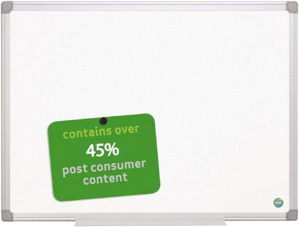 MasterVision - 48" High x 72" Wide Magnetic Dry Erase Board - Steel - Exact Tool & Supply