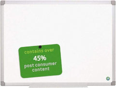 MasterVision - 24" High x 36" Wide Magnetic Dry Erase Board - Steel - Exact Tool & Supply