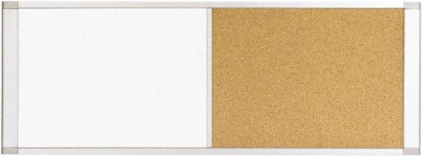 MasterVision - 18" High x 48" Wide Combination, Bulletin/Magnetic Dry Erase - Steel - Exact Tool & Supply