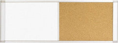MasterVision - 18" High x 48" Wide Combination, Bulletin/Magnetic Dry Erase - Steel - Exact Tool & Supply
